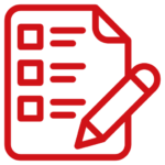 Icon illustrating the submission of a subscription request through Qayd’s online form